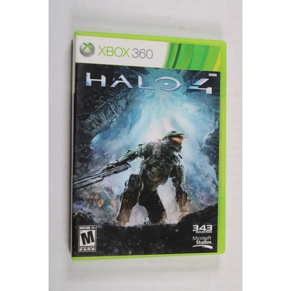 Halo 4 (Microsoft Xbox 360, 2012) Authentic, both discs, tested/works
